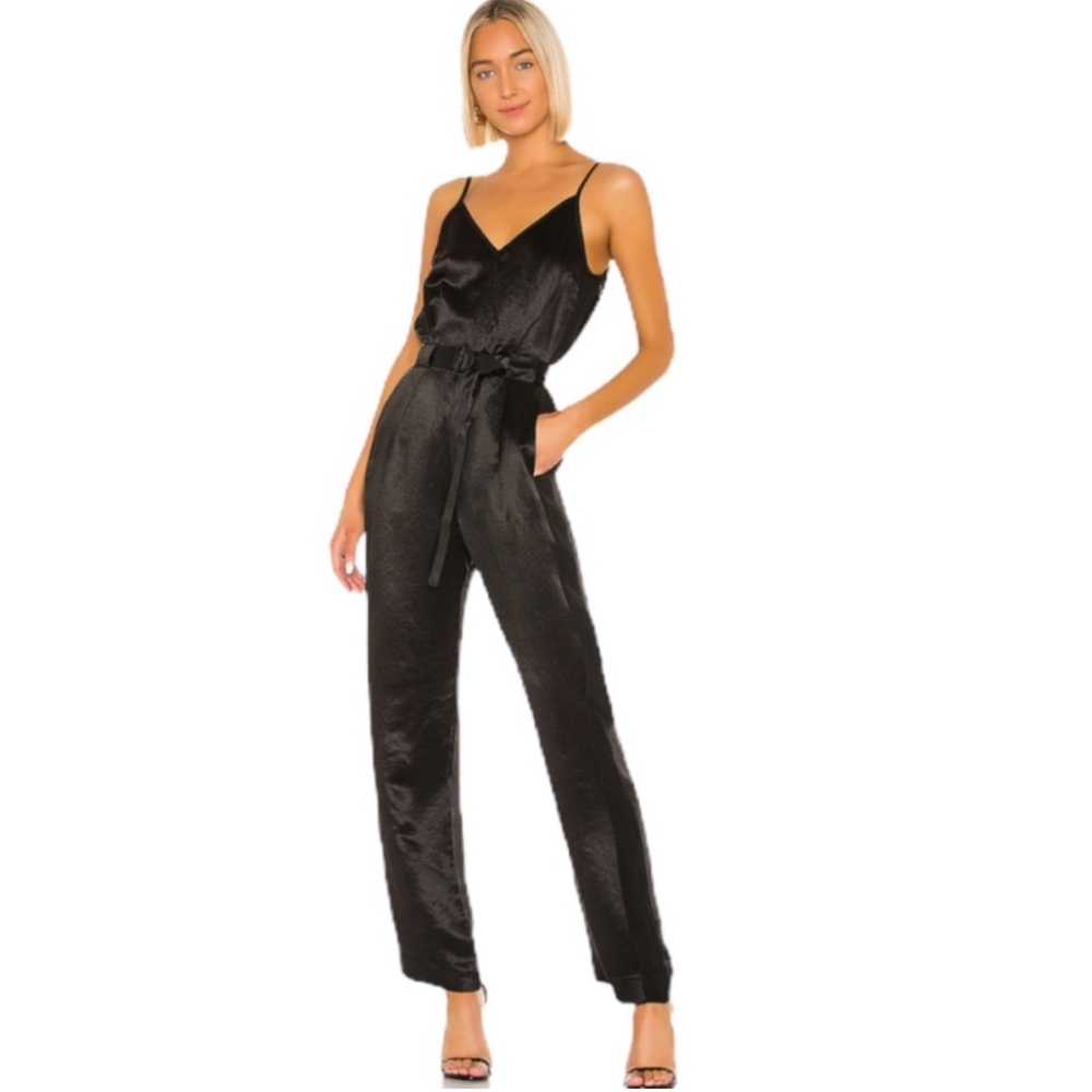 Rag and bone Rochelle Satin Crepe Jumpsuit